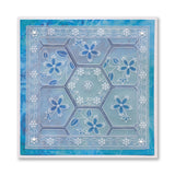 Tina's Hexagon Flowers Parchlet A6 Square Groovi Plate