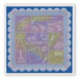 Hobbies & Pastimes - Haberdashery A5 Square Groovi Plate