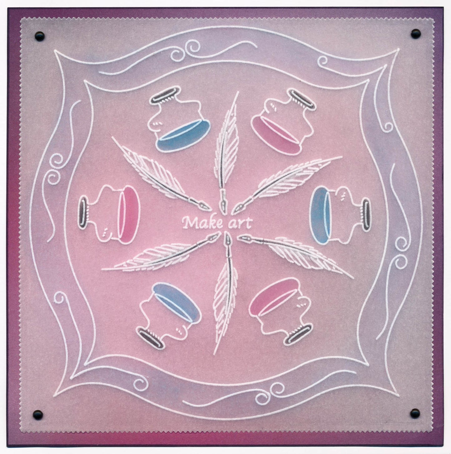 Hobbies & Pastimes - Art A5 Square Groovi Plate