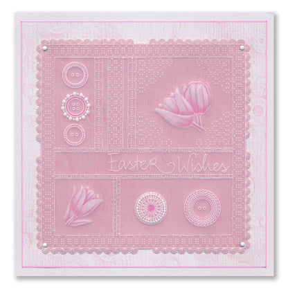 Barbara's SHAC Holland Buttons A6 Groovi Plate