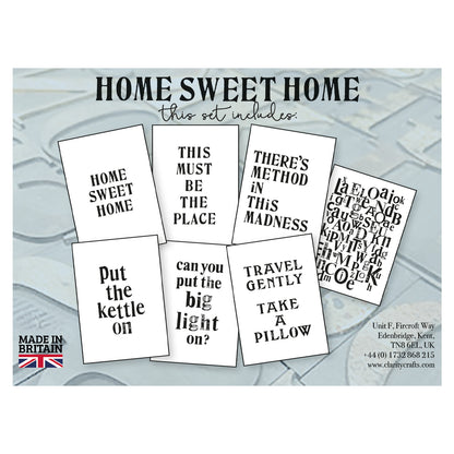 Set 02 - Quotes - Home Sweet Home - Printed Postcards