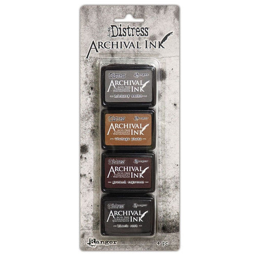 Mini Distress Archival Ink Pads Kit 3 - Black Soot