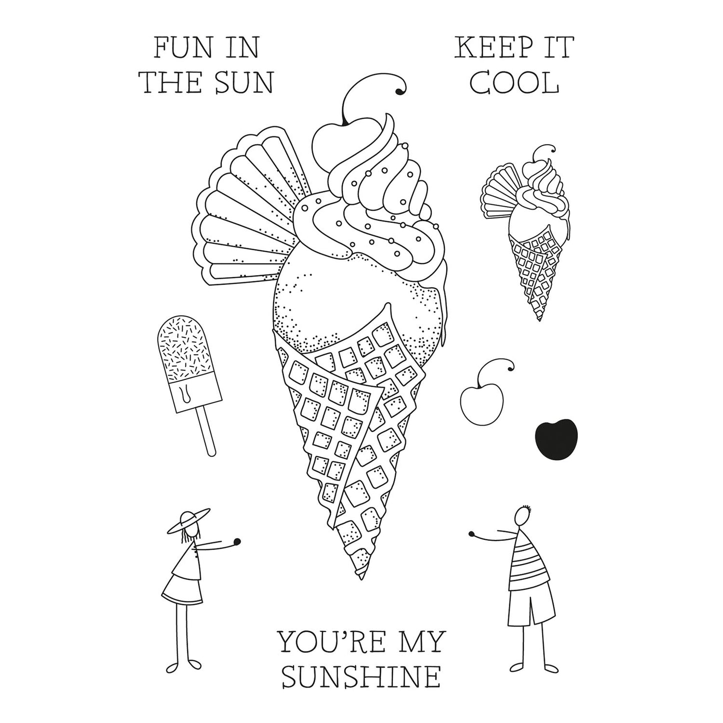 Barbara's SHAC Ice Cream A6 Stamp & Mask Set
