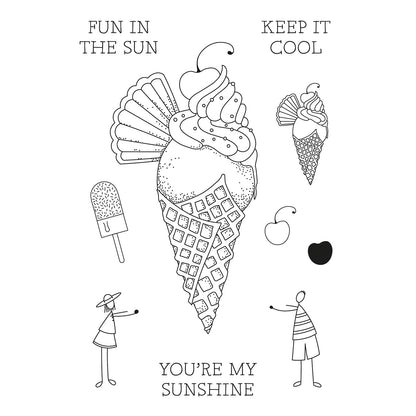 Barbara's SHAC Ice Cream A6 Stamp & Mask Set