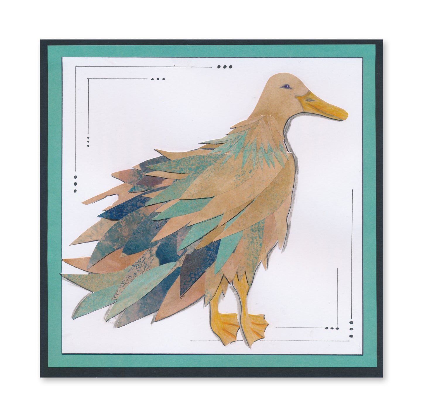 Peppermint Loose Leaf Infusions Collage Paper 8" x 8"