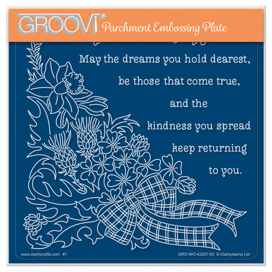 Linda's Irish Blessing Companion A5 Square Groovi Plate