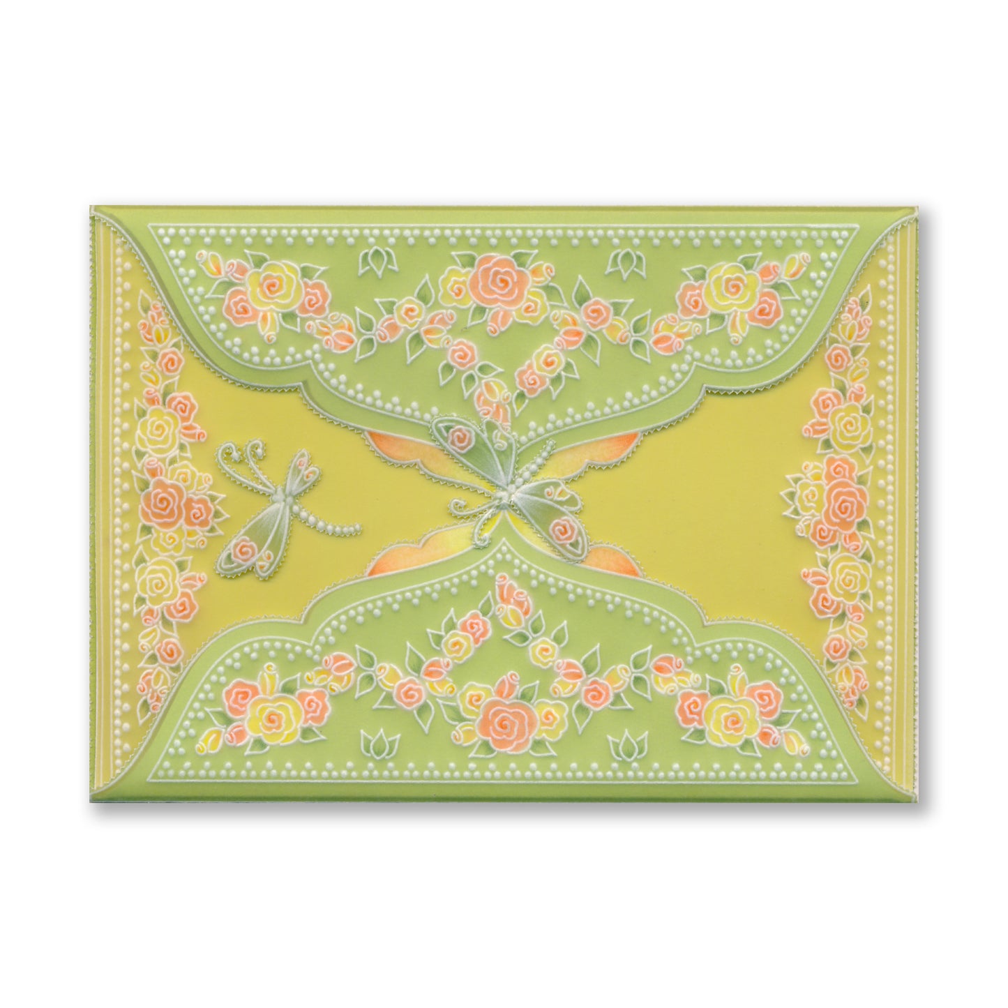 Linda's It's a Wrap! Part 3 - Dragonfly Gatefold A4 Groovi Plate