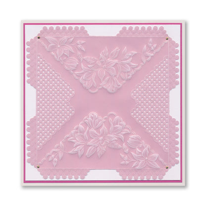 Linda's It's a Wrap! Part 3 - Hummingbird & Magnolia Trifold A4 Groovi Plate