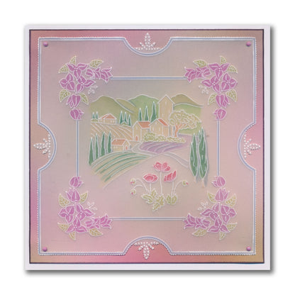 Linda's Layering Frames Set 4 - Tuscany A4 Square & A5 Square Groovi Plate Collection