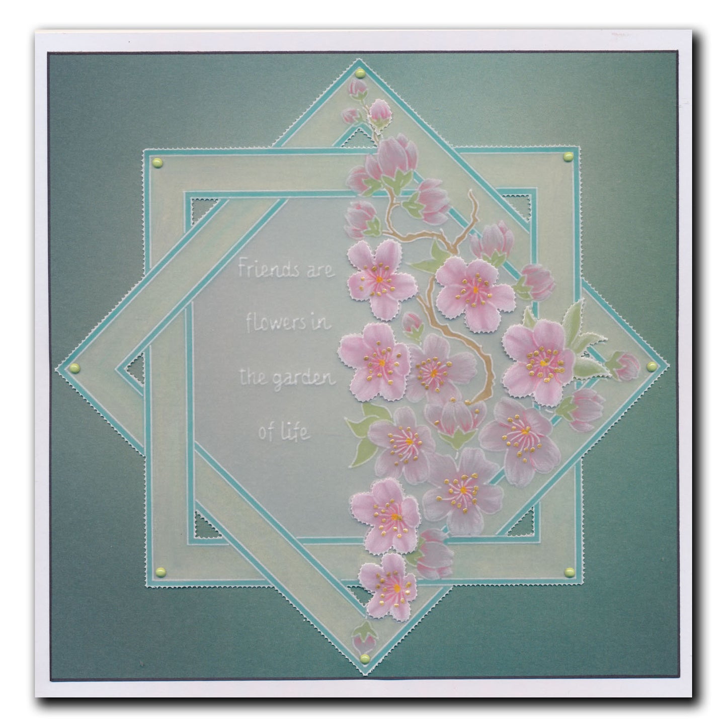 Linda's When Nature's Confetti is Scattered Companion A5 Square Groovi Plate