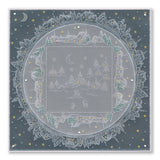 Linda's Silent Night Layering Frame A4 Square Groovi Plate