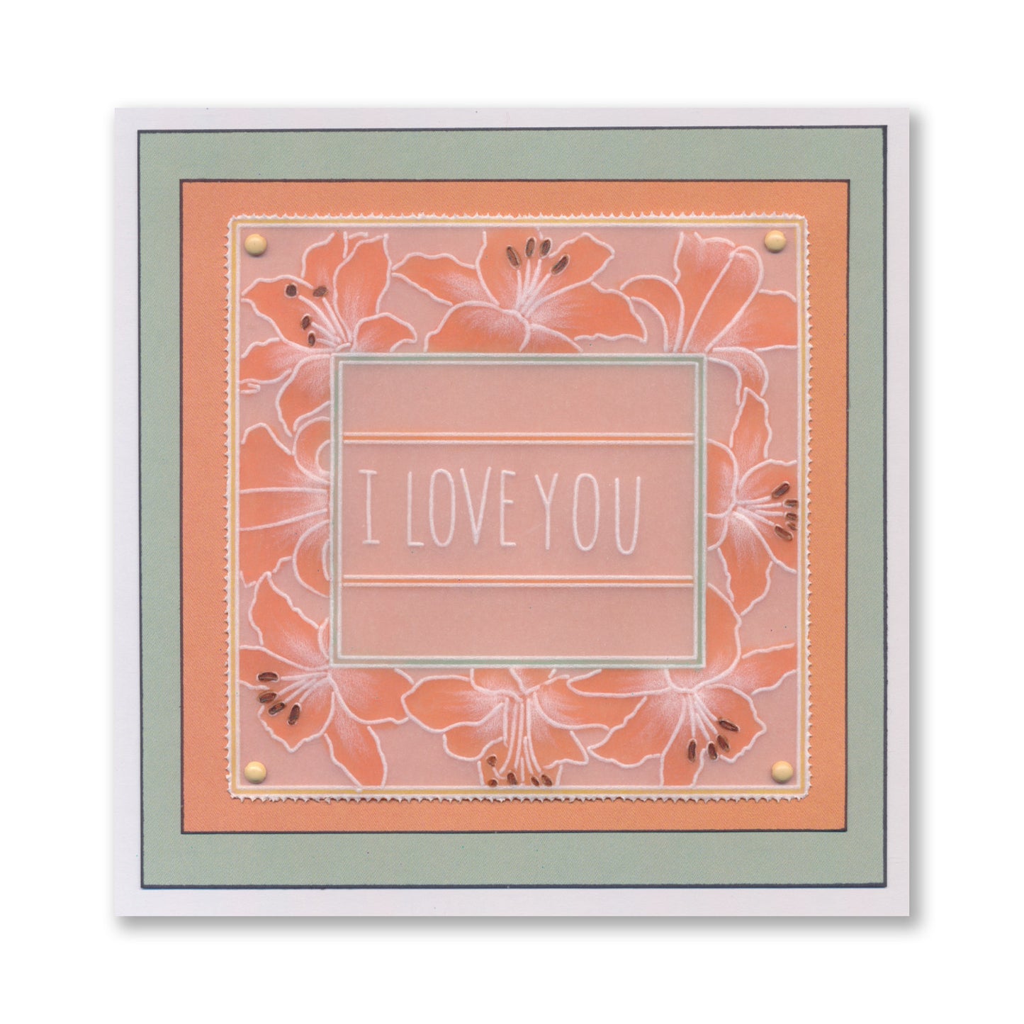 Floral Frame & Sentiments A6 Square Groovi Plate Collection