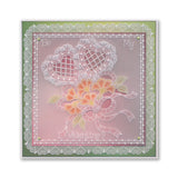 Linda's Richelieu Lace Hearts A5 Square Groovi Plate