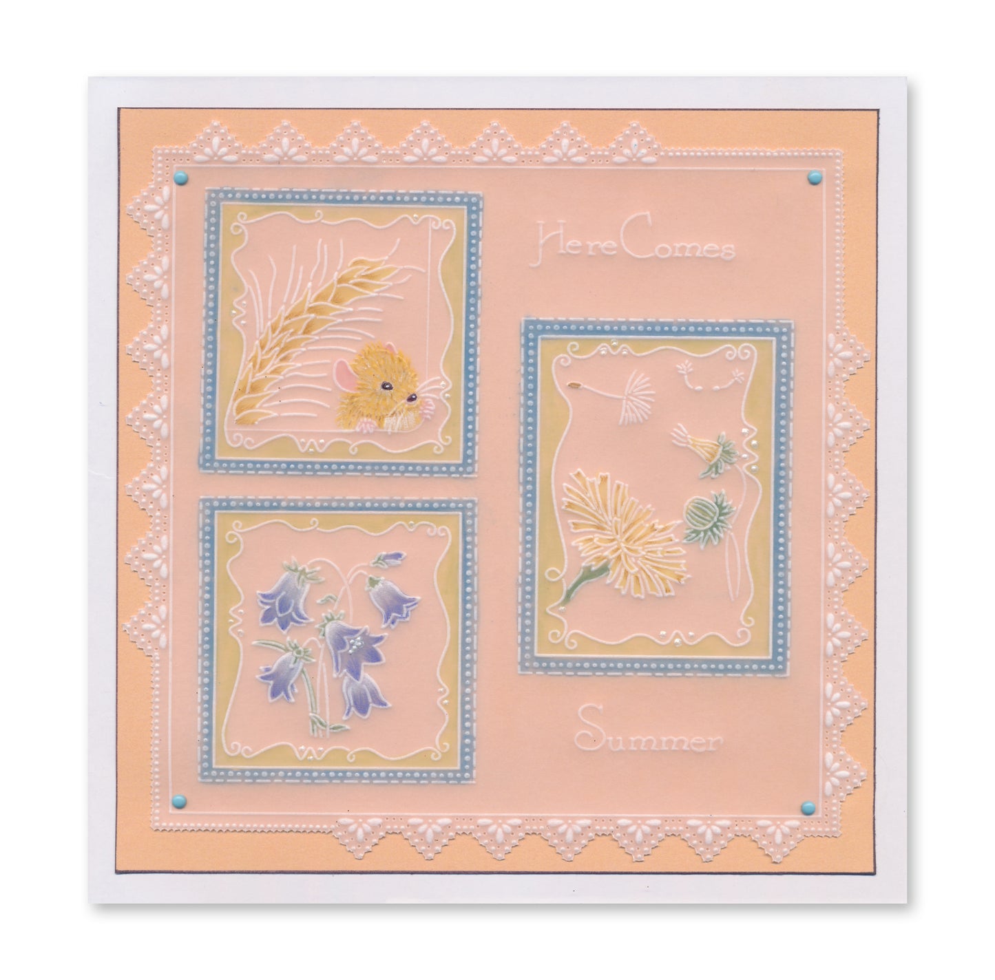 Linda's 123 - Garden Life A5 Square Groovi Plate Trio