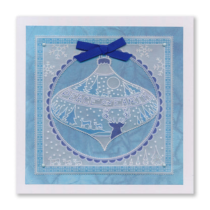 Barbara's Bijou Christmas Baubles A5 Groovi Plate