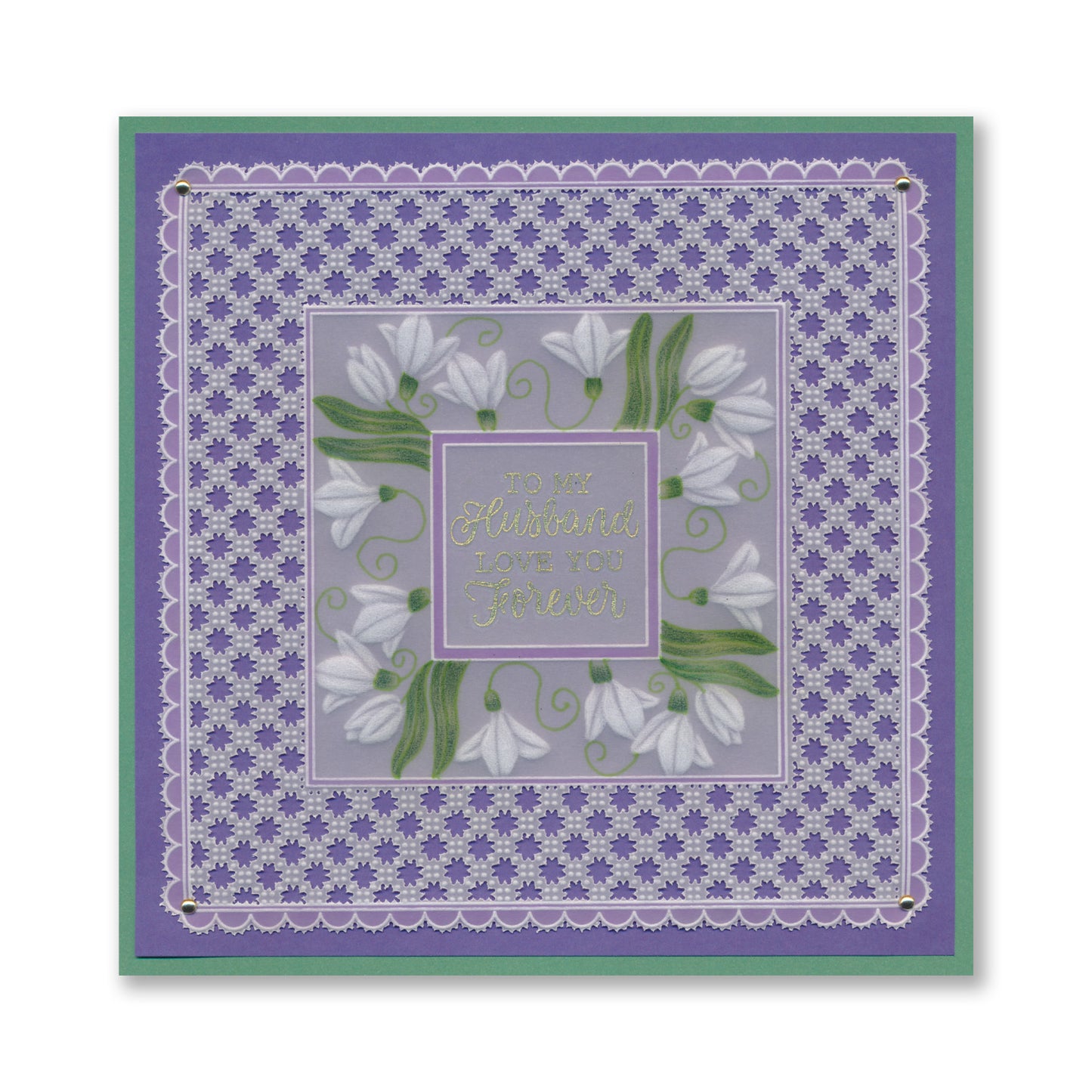 Square Floral Framers A4 Groovi Plate