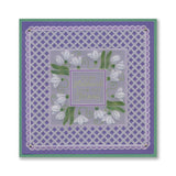 Square Floral Framers A4 Groovi Plate