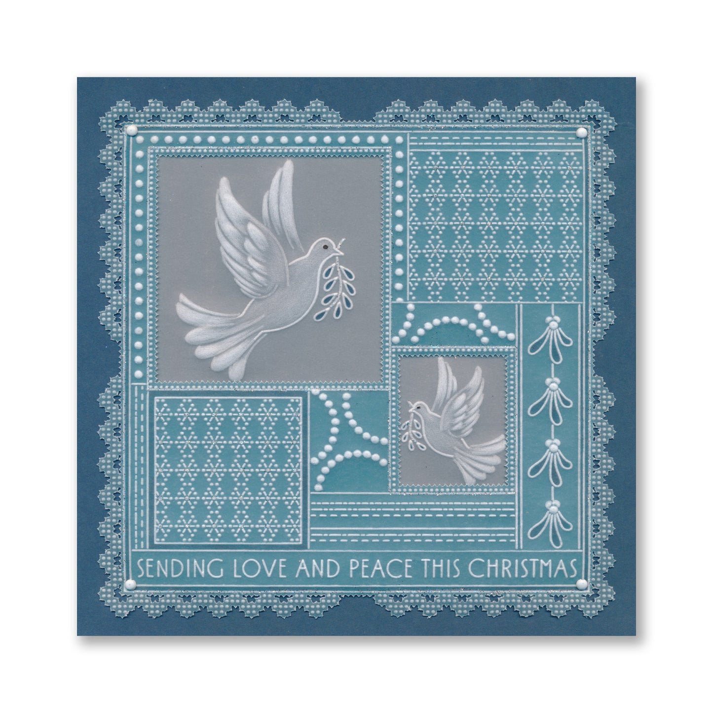Tina's Christmas Easy Layout A5 Square Groovi Plate Collection with 8" x 8" Shenandoah Designer Parchment