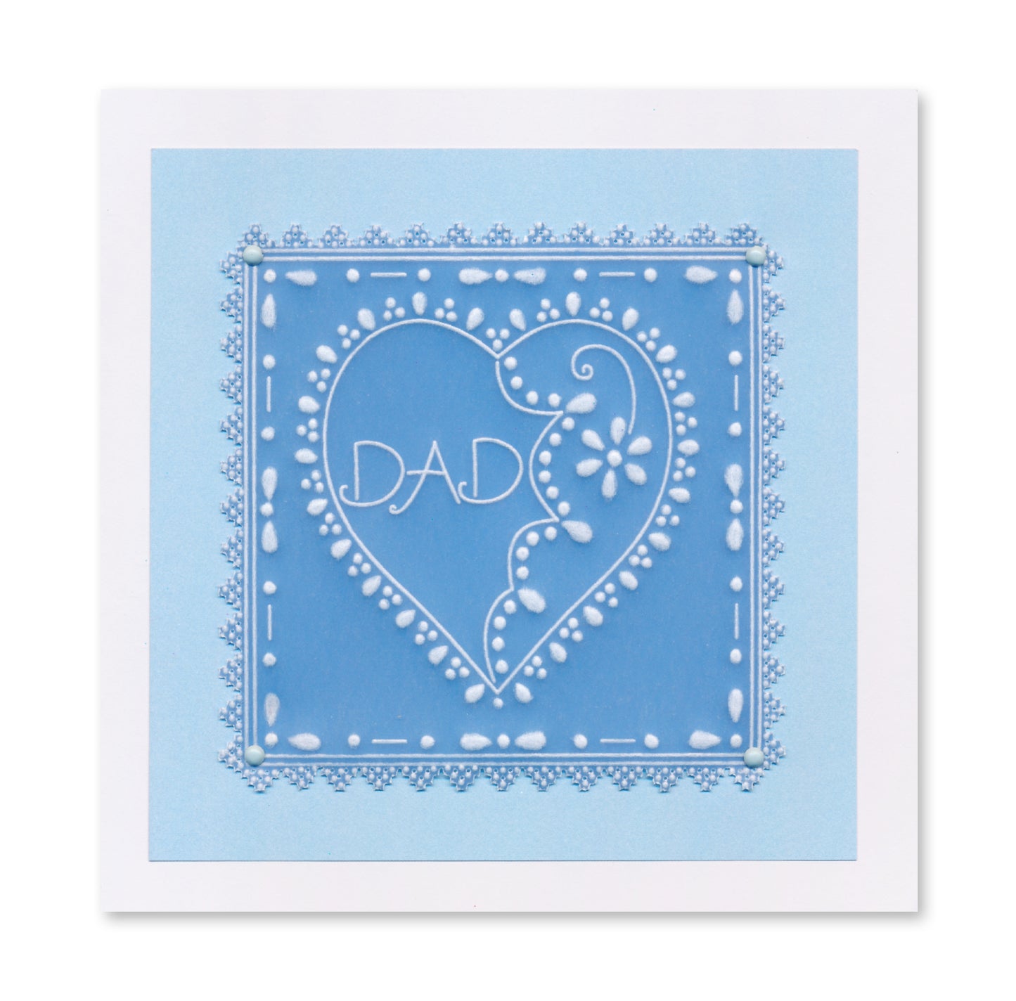 Barbara's Loving Heart A5 Square Groovi Plate