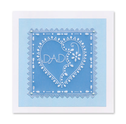 Barbara's Loving Heart A5 Square Groovi Plate