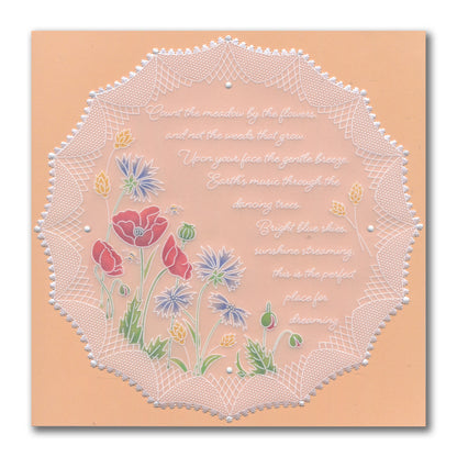 Linda's Tuscan Roses & Portico Layering Frame A4 Square Groovi Plate
