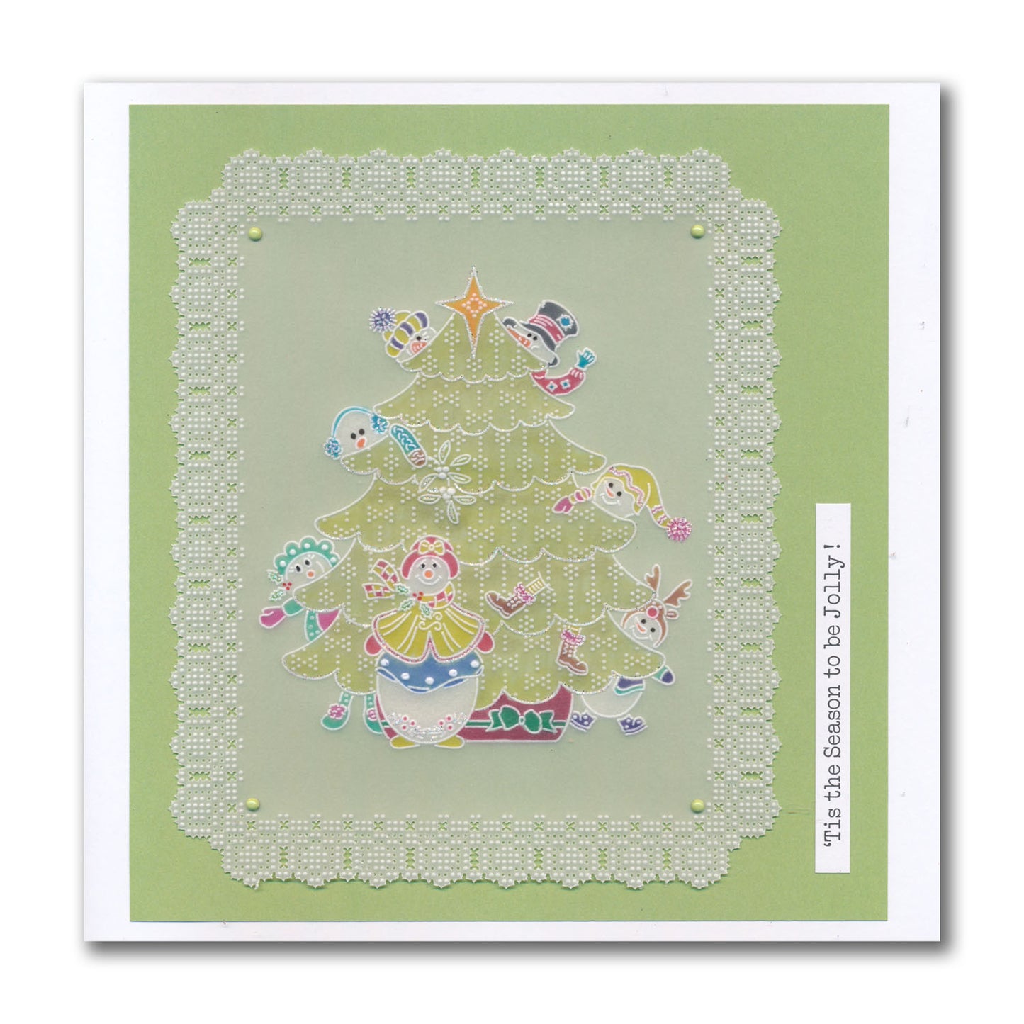 Linda's A Touch of Christmas A5 Square Groovi Plate Collection with FREE A5 Parchment Worth £10.49