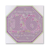 Linda's Floral Numbers A6 Square Groovi Plate Collection