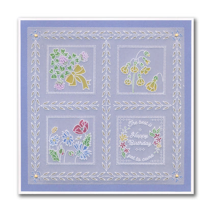 Linda's Layering Frames Sampler A4 Groovi Plate