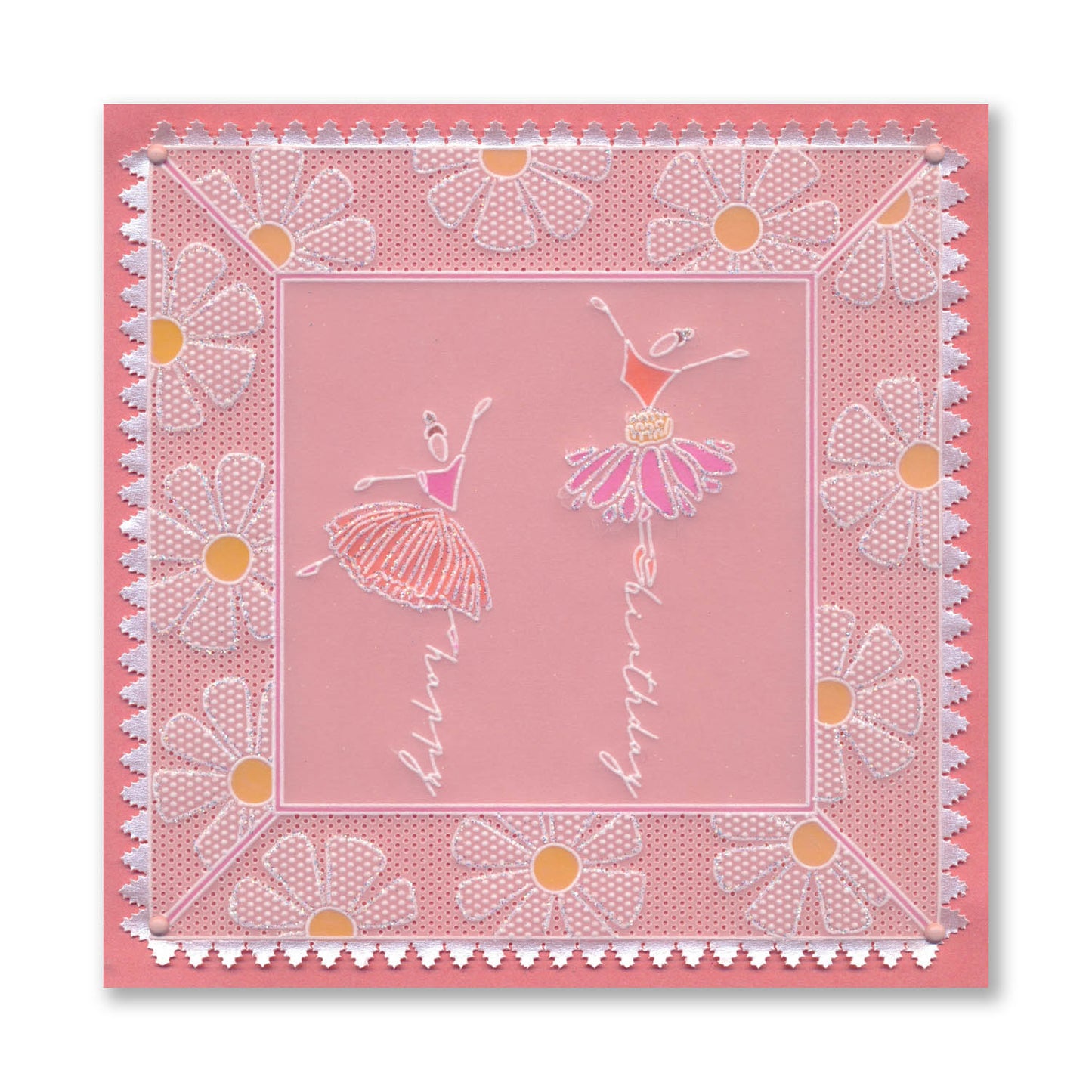 Flower Girls & Sentiments A4 Groovi Plate