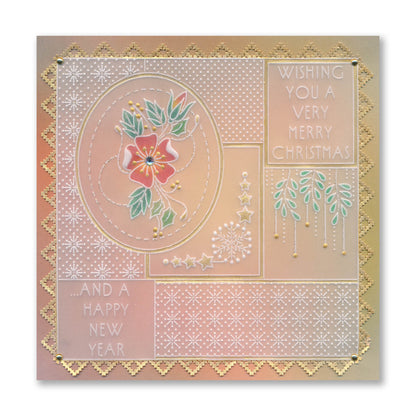Tall Art Deco Sentiments A5 Groovi Plate