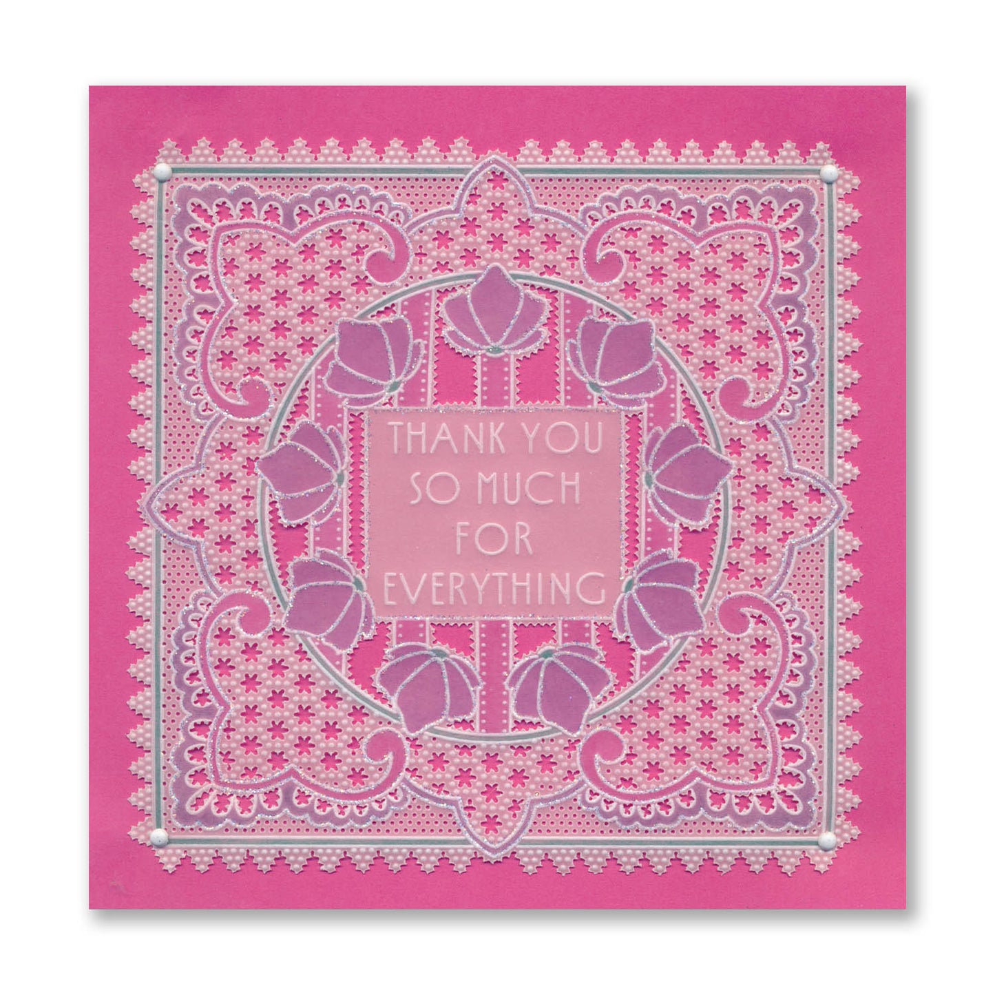Tall Art Deco Sentiments A5 Groovi Plate