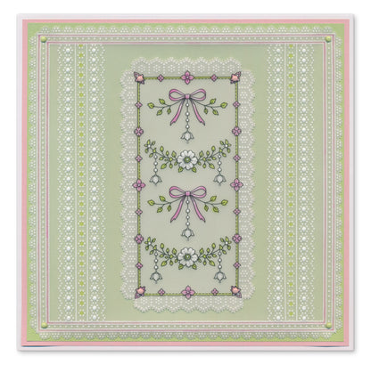 Lace Panels on Parchment - Winter