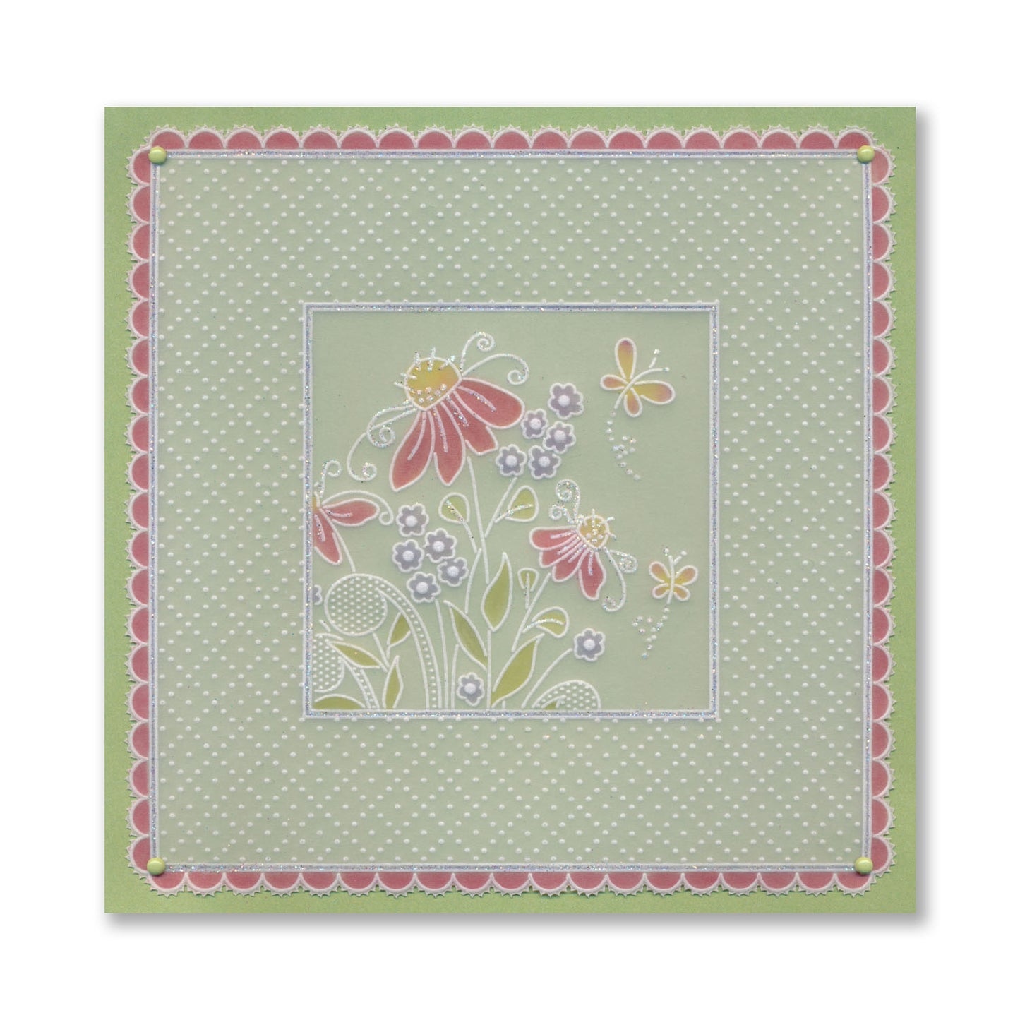 Tina's Thanks Floral Sampler A4 Groovi Plate
