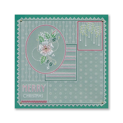 Tina's Christmas Flower - Easy Layout A5 Square Groovi Plate