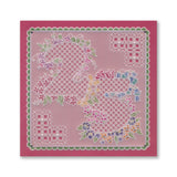 Linda's Floral Numbers A6 Square Groovi Plate Collection