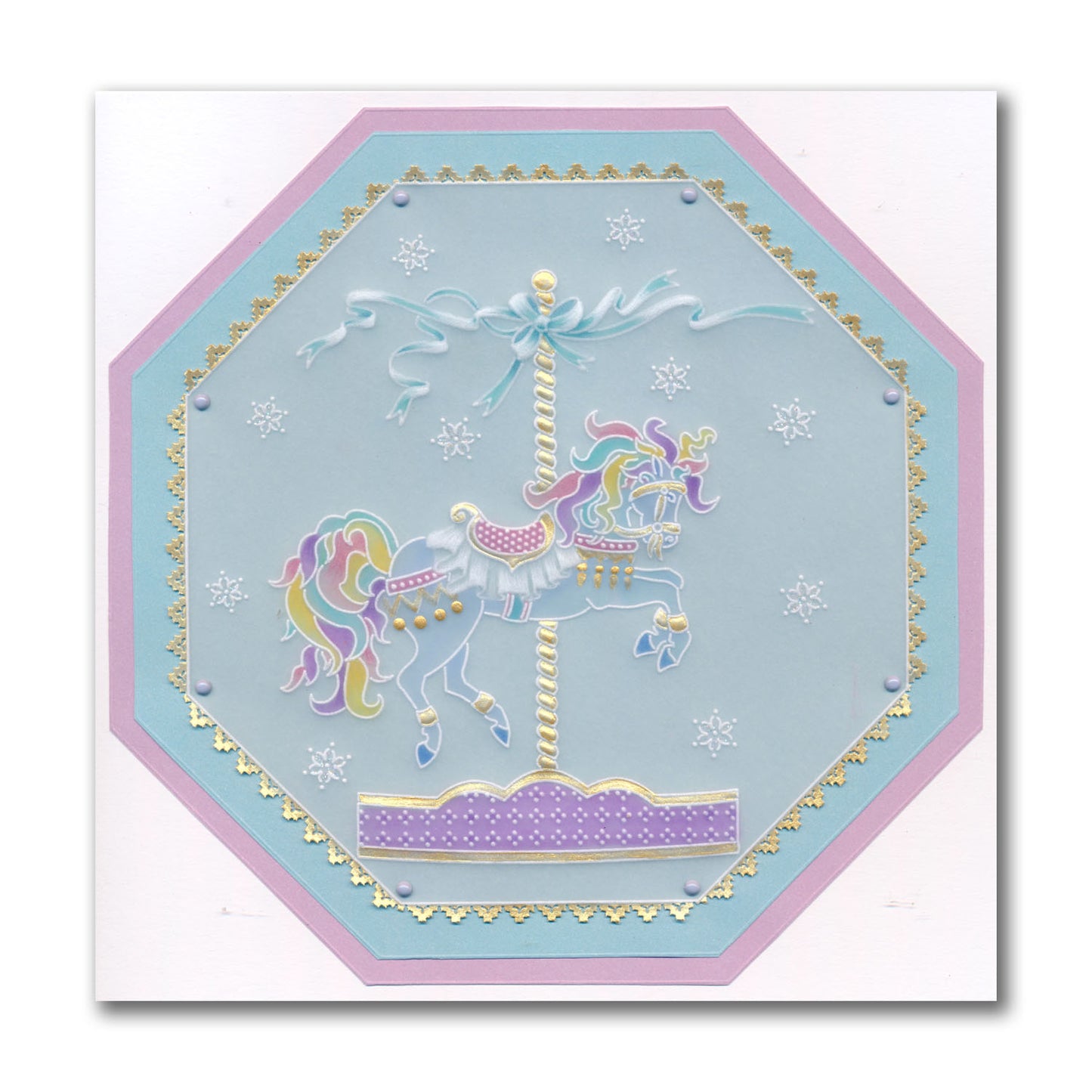 Linda's A Touch of Christmas A5 Square Groovi Plate Collection with FREE A5 Parchment Worth £10.49