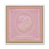 Get Well Soon Primrose A6 Square Groovi Plate