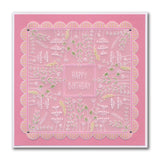 Jazz's You Brighten My Day - Floral Panels A6 Square Groovi Plate
