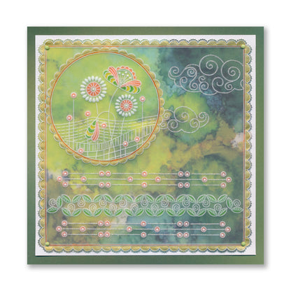 Doodle Landscapes A5 Square Groovi Plate Quartet