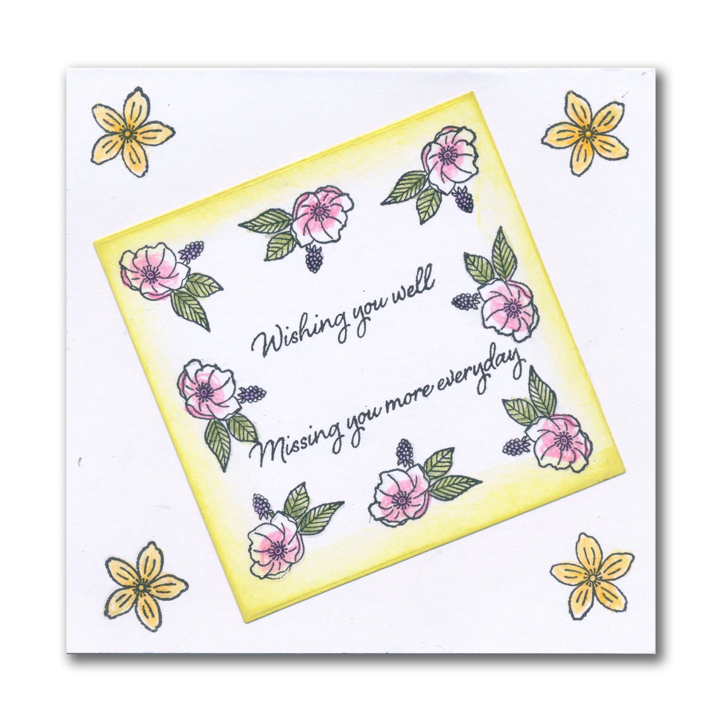 Jazz's Floral Panels & Petite Sentiments A5 Square & A7 Stamp Collection