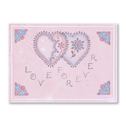 Barbara's Loving Heart A5 Stamp & Mask Set