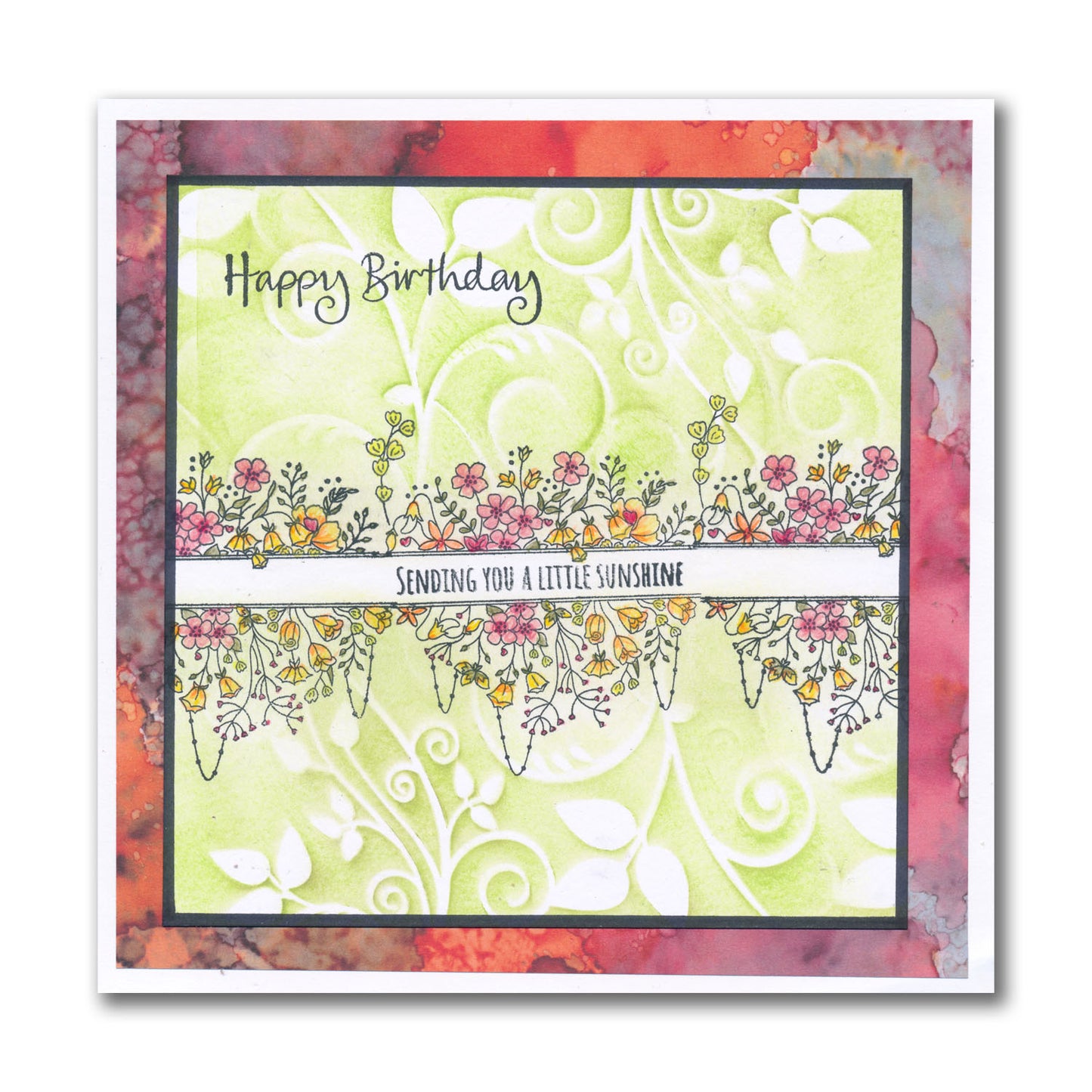 Jazz's Floral Panels & Petite Sentiments A5 Square & A7 Stamp Collection