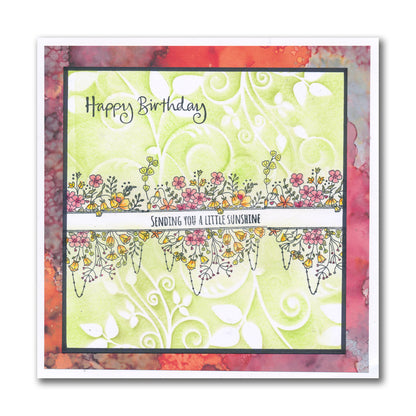 Jazz's Floral Panels & Petite Sentiments A5 Square & A7 Stamp Collection