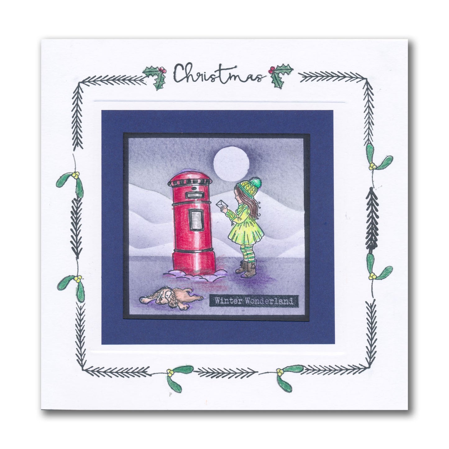 Linda's Bijou Children Through the Seasons - Winter A5 & A7 Stamp Duo