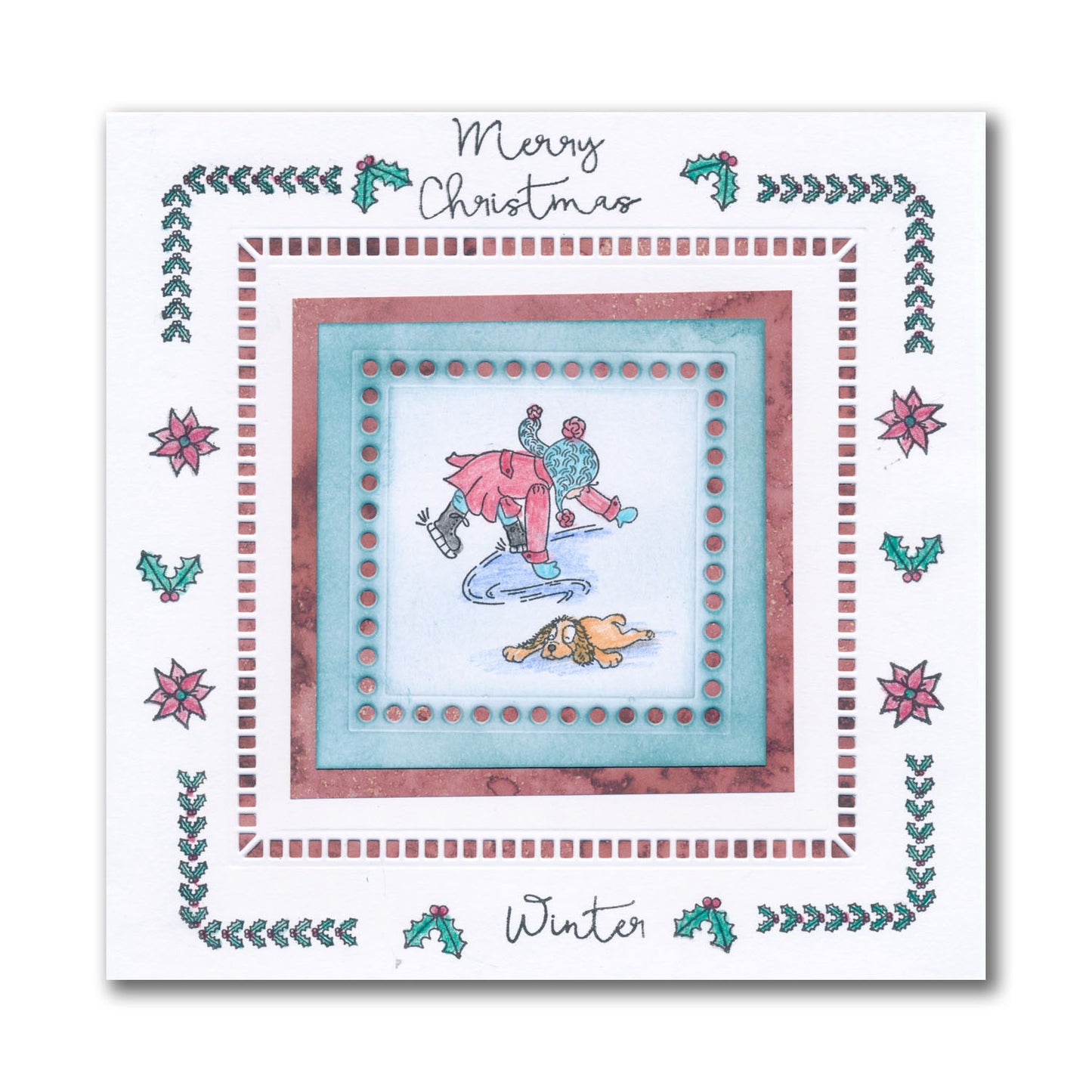 Linda's Bijou Children Through the Seasons - Winter A5 Stamp Set