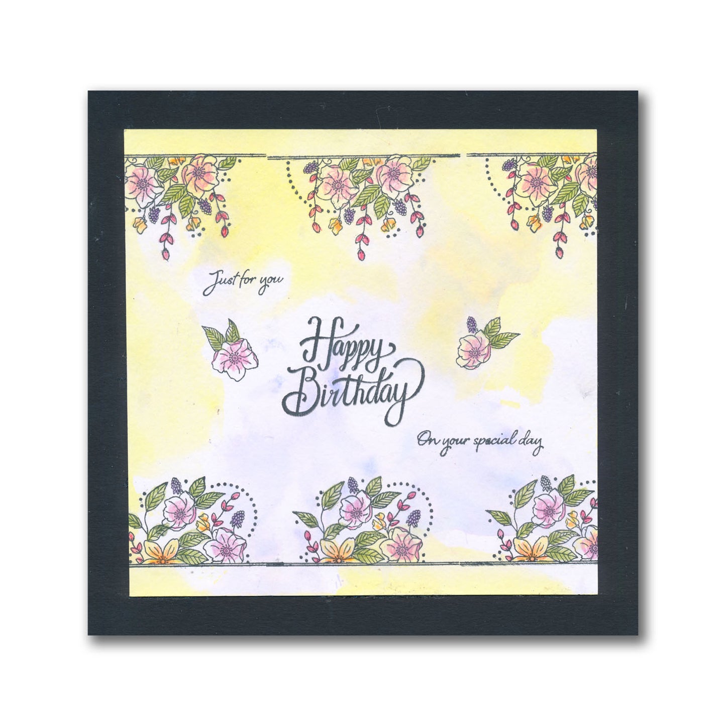 Jazz's Floral Panels & Petite Sentiments A5 Square & A7 Stamp Collection