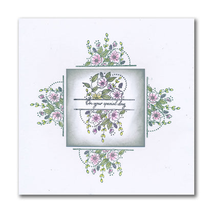 Jazz's Floral Panels & Petite Sentiments A5 Square & A7 Stamp Collection