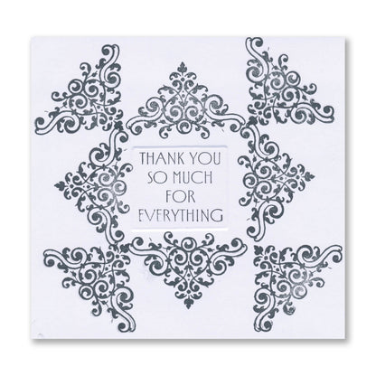 Tall Art Deco Sentiments A5 Stamp Set