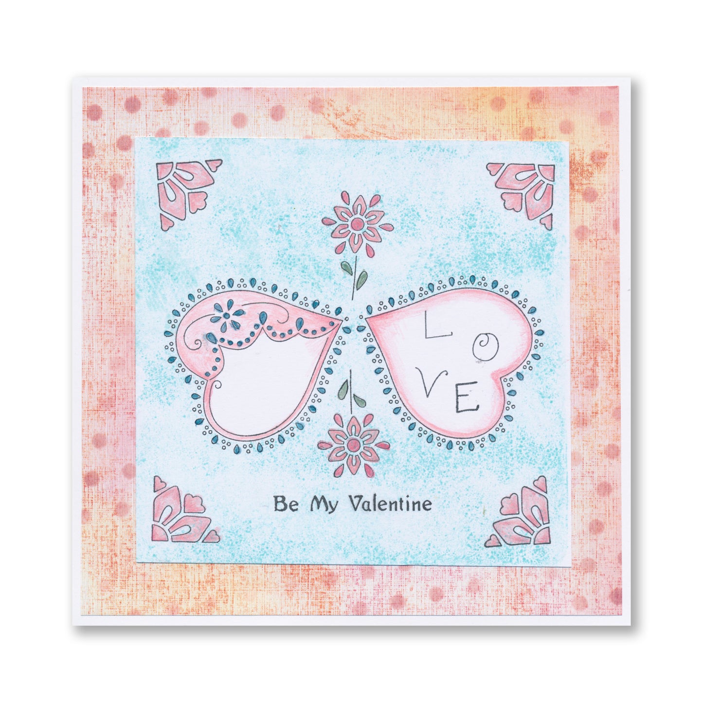 Barbara's Loving Heart A5 Stamp & Mask Set