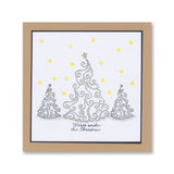 Linda's Swirly Christmas Tree - Christmas Compendium A6 Stamp Set